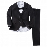 Παιδικό κοστούμι για αγόρια και παραγαμπράκια Βαρδούσια μαύρο (1-4)