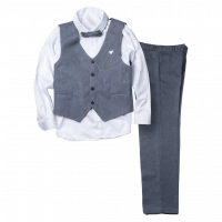 Παιδικό κοστούμι με γιλέκο για αγόρια Αχιλλέας γκρι