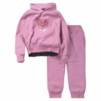 Παιδικό σετ φόρμας Emery για κορίτσια tiktok ροζ 