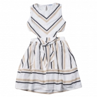 Παιδικό φόρεμα Mayoral για κορίτσια Black brown άσπρο 