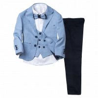 Παιδικό κοστούμι για αγόρια και παραγαμπράκια Νίσυρος γαλάζιο 