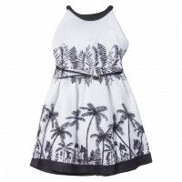 Παιδικό φόρεμα Mayoral για κορίτσια Black Tropical άσπρο 