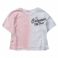 Παιδική μπλούζα ΝΕΚ για κορίτσια California offshore ροζ κοντομάνικη καθημερινή καλοκαιρινή ετών (1)
