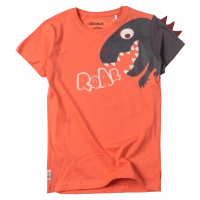 Παιδική μπλούζα Losan για αγόρια dino roar πορτοκαλί 