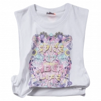 Παιδική μπλούζα Losan για κορίτσια spice up άσπρο 