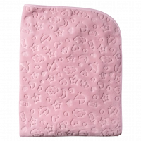 Παιδική κουβέρτα fleece για κορίτσια night stars ροζ ζεστές κουβερτούλες βρεφικές χοντρές