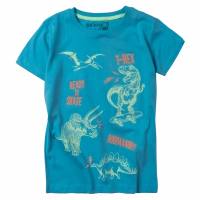 Παιδική μπλούζα Blue seven για αγόρια glowing dino μπλε