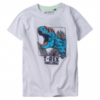 Παιδική μπλούζα Blue seven για αγόρια jungle dino άσπρο