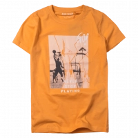 Παιδική μπλούζα Blue seven για αγόρια Never stop πορτοκαλί