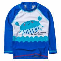 Βρεφική αντιηλιακή μπλούζα με προστασία uv Losan για αγόρια crab μπλε μπλούζες ήλιο θάλασσα με uv βρεφικές (1)