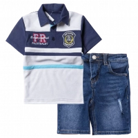 Παιδική μπλούζα New College για αγόρια FR Άσπρο καλοκαιρινές μοντέρνες ποιοτικές μπλούζες online | Παιδικό σορτς New College για αγόρια Motospeed τζιν άνετο καλοκαιρινό casual ετών (8) 