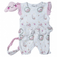 Βρεφικό φορμάκι Eβίτα για κορίτσια Sleepy unicorn ροζ