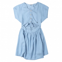 Παιδικό φόρεμα Losan για κορίτσια shiny girl μπλε