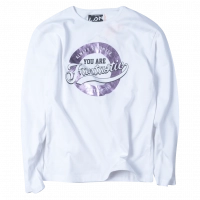 Παιδική μπλούζα Losan για κορίτσια Remember άσπρο