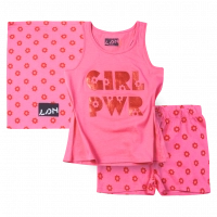 Παιδική πιτζάμα Losan για κορίτσια Power girl κοραλί