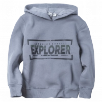 Παιδική μπλούζα Hashtag για αγόρια Explorer γκρι χειμερινές επώνυμες καθημερινές φούτερ online (4)