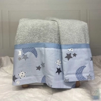 Παιδικό σετ πετσέτες ABO Moonlight γκρι 70x130