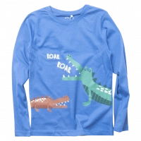 Παιδική μπλούζα Name it για αγόρια Roar μπλε