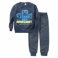 Παιδικό σετ φόρμας Online για αγόρια Minecraft μπλε