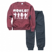 Παιδικό σετ φόρμας Online για αγόρια Roblox μπορντό