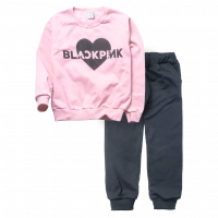 Παιδικό σετ φόρμας Online για κορίτσια Blackpink ροζ