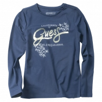 Παιδική μπλούζα GUESS για κορίτσια California μπλε 