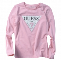 Παιδική μπλούζα GUESS για κορίτσια Strassy ροζ