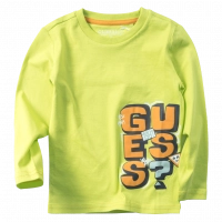 Παιδική μπλούζα GUESS για αγόρια Ealing λαχανί