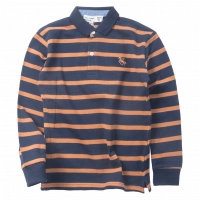 Παιδική μπλούζα polo New College για αγόρια Brocks μπλε casual polo online βόλτα ανοιξιάτικη φθινοπωρινή ριγέ άνετη ετών (1)