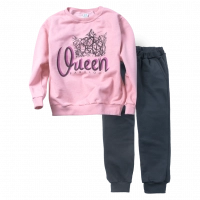 Παιδικό σετ φόρμας Online για κορίτσια Queen Fabulous ροζ