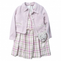 Παιδικό φόρεμα Εβίτα για κορίτσια Βritney μπεζ