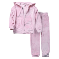 Παιδικό σετ φόρμας New College για κορίτσια Mindheart ροζ online σχολείο καθημερινό βελούδινο ζεστό χειμωνιάτικο ετών (1)