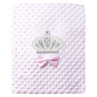 Βρεφική κουβέρτα Online για κορίτσια PinkPrincess ροζ 85x82