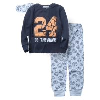 Παιδική πιτζάμα Hashatag για αγόρια 24 dunk μπλε 