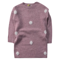 Παιδικό μπλουζοφόρεμα Losan για κορίτσια Dots ροζ
