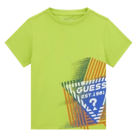 Παιδική μπλούζα Guess για αγόρια Est λαχανί 