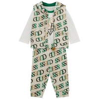 Βρεφικό σετ φόρμας GUESS για αγόρια Baby μπεζ 