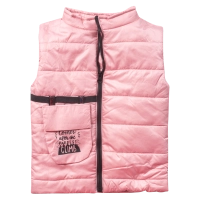 Παιδικό μπουφάν αμάνικο Εβίτα για κορίτσια Climb ροζ 