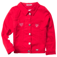 Παιδικό μπουφάν Εβίτα για κορίτσια Heart κόκκινο 
