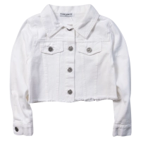 Παιδικό μπουφάν Εβίτα για κορίτσια Shine άσπρο τζιν