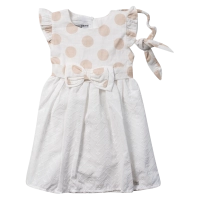 Βρεφικό φόρεμα Εβίτα για κορίτσια Joana άσπρο 