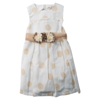 Παιδικό φόρεμα Εβίτα για κορίτσια Elisa άσπρο 