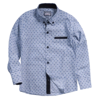 Παιδικό πουκάμισο για αγόρια  Castiel2 άσπρο 1-4 