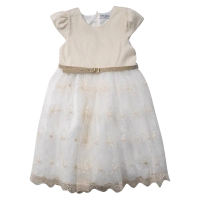 Παιδικό φόρεμα Εβίτα για κορίτσια Simone μπεζ 