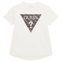 Παιδική μπλούζα Guess για κορίτσια Saimon άσπρο 