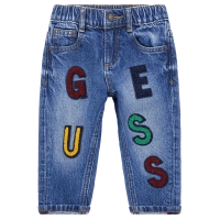 Παιδικό παντελόνι GUESS για αγόρια Letters 2 μπλε 