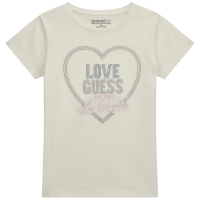 Παιδική μπλούζα Guess για κορίτσια Gem άσπρο 
