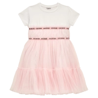 Παιδικό φόρεμα Guess για κορίτσια SkyPink ροζ 