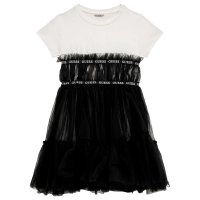 Παιδικό φόρεμα Guess για κορίτσια Skyview μαύρο (10-16 ετών)