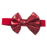 Βρεφική κορδέλα για κορίτσια foil bow2 κόκκινο λαστιχένιες κορδέλες για μωράκια μωρά ελαστικές νεογέννητα